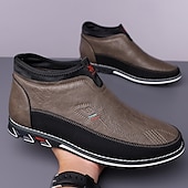 levne Pánské nazouváky a mokasíny-pánské slip-on ležérní mokasíny s umělou kůží a dvoubarevným designem – pohodlné a stylové pro každodenní nošení