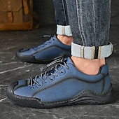 abordables Baskets-baskets décontractées en similicuir marron pour hommes avec lacets élastiques réglables - semelle antidérapante durable, coupe confortable pour un usage quotidien