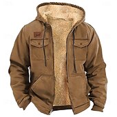 baratos moletons 3d masculinos-Homens Côr Sólida Cowboy Tosão Moletons Moletom Moletom com capuz Com Capuz Moda Impressão 3D Feriado Streetwear Preto Azul Zíper Bolsos Outono Inverno Designer