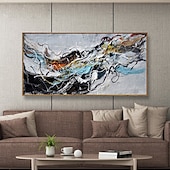 cheap Abstract Paintings-Mintura Handmade Abstract Colorful Oil Paintings On Canvas Wall Art Decoration Modern Picture For Home Decor Rolled Frameless Unstretched Painting