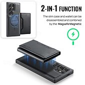 halpa Samsung-kotelot-puhelin Etui Käyttötarkoitus S24 Ultra S24 Plus S24 S23 Ultra S25 Ultra Takakuori Tuella Magneetti Tukee langatonta latausta Retro TPU PU-nahka