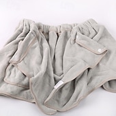 voordelige Badkamergadgets-herenbadhanddoek draagbaar en wikkelbaar zacht en absorberend extra groot formaat badjas-stijl korte handdoek voor thuisgebruik