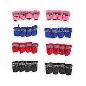 cheap Boots &amp; Paw Protectors-Dog Cat Pets Boots / Shoes Rain Boots Anti-Slip Waterproof Sneaker Solid Colored For Pets Waterproof Fabric Black