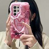 Недорогие Чехлы для Samsung-телефон Кейс для Назначение S24 Ultra S24 Plus S24 S23 S23 Ultra S23 Plus A55 5G A14 A54 Кейс на заднюю панель со стендом Защита от удара Ретро Плюш