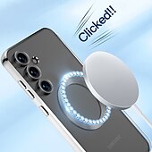 Недорогие Чехлы для Samsung-телефон Кейс для Назначение S24 Ultra S24 Plus S24 S23 S23 Ultra S23 Plus S25 Ультра Кейс на заднюю панель Магнитный Поддержка беспроводной зарядки Защита от удара Ретро Покрытие