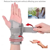 abordables Attelles et orthèses-Attelle de poignet pour le canal carpien pour hommes et femmes, attelle de soutien de la main avec sangle de poignet réglable pour le sport, protection, soulagement de l'arthrite, soulagement de la