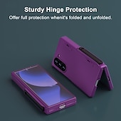 Недорогие Чехлы для Samsung-телефон Кейс для Назначение Z-сгиб 6 Кейс на заднюю панель со стендом Защита от удара Ретро ТПУ ПК