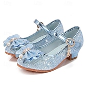 cheap Kids&#039; Sandals-Girls&#039; Sandals Dress Shoes Flower Girl Shoes Princess Shoes School Shoes Leather Portable Breathability Non-slipping Princess Shoes Big Kids(7years +) Little Kids(4-7ys) Gift Daily Walking Bowknot