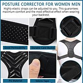 cheap Braces &amp; Supports-Posture Corrector for Men and Women, Adjustable Back Brace Belt, Support Shoulder Straightener, Back Spine Corrector Providing Pain Relief from Lumbar, Neck, Shoulder, and Clavicle, Back