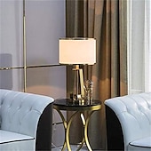 abordables lámpara de noche-Lámpara de mesa, lámpara de mesa de hierro, lámpara de escritorio americana, lámpara de noche para dormitorio, lámpara de mesa de estudio moderna para sala de estar, lámparas de escritorio doradas