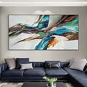 cheap Abstract Paintings-Mintura Handmade Abstract Colorful Oil Paintings On Canvas Wall Art Decoration Modern Picture For Home Decor Rolled Frameless Unstretched Painting