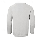 preiswerte Herren Strickjacke-Herren Kleid Pullover Strickjacke Strickpullover Gerippt Stricken Standard Knopf hoch Feste Farbe V Ausschnitt Modisch Klassisch Freizeitskleidung Verabredung Bekleidung Frühling Herbst Winter