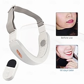 お買い得  ボディマッサージ機-ems 美顔器 vライン リフトアップ ベルト 光 顔 痩身 振動 マッサージ器 フェイスリフティング 装置 二重あご軽減