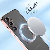 Недорогие Чехлы для Samsung-телефон Кейс для Назначение S24 Ultra S24 Plus S24 S23 S23 Ultra S23 Plus S25 Ультра Кейс на заднюю панель Магнитный Поддержка беспроводной зарядки Защита от удара Ретро Покрытие