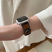זול להקות Apple Watch-סולו לופ מותאם ל רצועת השעון של Apple Watch 38 מ&quot;מ 40 מ&quot;מ 41 מ&quot;מ 42 מ&quot;מ 44 מ&quot;מ 45 מ&quot;מ 49 מ&quot;מ נשים מתכוונן דמוי עור רצועת שעון חלופית ל iwatch Ultra 2 Series 9 8 7 SE 6 5 4 3 2 1