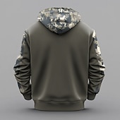 cheap Hunting Hoodies-Men&#039;s Hoodie Black Brown Green Hooded Camouflage Camo / Camouflage 3D Print Cool Fall Winter Clothing Apparel Hoodies Sweatshirts