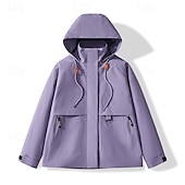 economico Softshell, pile e giacche da escursionismo-Per uomo Giacca Softshell Giubbino da escursione All&#039;aperto Antivento Resistente all&#039;acqua Giacca leggera Giacca a vento Viaggi Nero Bianco Giallo Rosso Viola