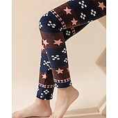 cheap Bottoms-Girls&#039; 3D Graphic Christmas Pants Pants Leggings Spring Fall Basic Boho Kids 4-12 Years Outdoor Casual Daily Regular Fit
