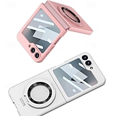 お買い得  サムスン用ケース-電話 ケース 用途 サムスンのギャラクシー Zフリップ7 Z Flip 4 バックカバー スタンド付き 耐衝撃 レトロ風 強化ガラス PC