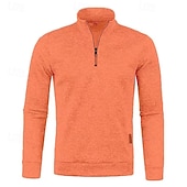 preiswerte Herrenpullover-Herren Pullover Strickpullover Pullover mit Viertelreißverschluss Gerippt Stricken Standard Strick Glatt Viertel Postleitzahl Modisch Basic Urlaub Freizeitskleidung Bekleidung Herbst Winter Schwarz
