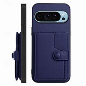 お買い得  その他のスマホケース-電話 ケース 用途 ピクセル9プロ ピクセル9プロXL Pixel 8 Pro Pixel 8 ピクセル9 バックカバー スタンド付き カード挿入口 耐衝撃 レトロ風 TPU PUレザー