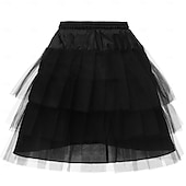 preiswerte Unterrock-1950er Prinzessin Reifrock Krinoline Unterrock Tüllrock Einfarbig Damen Maskerade Veranstaltung / Fest Abschlussball Junggesellinnenabschiedsparty Erwachsene Rock