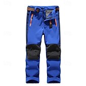 cheap Bottoms-Boys Girls&#039; Combat Pants Cargo Pants Hiking Pants Trousers Patchwork Winter Outdoor Regular Fit Warm Breathable Soft Pants / Trousers Zipper Pocket Black Red Running Camping / Hiking / Caving