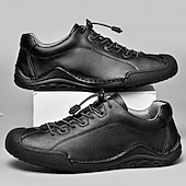 abordables Baskets-baskets décontractées en similicuir marron pour hommes avec lacets élastiques réglables - semelle antidérapante durable, coupe confortable pour un usage quotidien