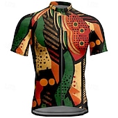 abordables Maillots pour hommes-Homme Maillot Velo Cyclisme Manche Courte Cyclisme Tee-shirt Maillot avec 3 poches arrière VTT Vélo tout terrain Respirable Séchage rapide Conception anatomique Mèche Rouge vin Rouge Bleu Bloc de