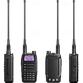 preiswerte Schutz &amp; Sicherheit-1 Stück Walkie-Talkie Tri-Band professionelles Jagd-Schinken wasserdichtes Langstrecken-Typ-C-Ladegerät VHF UHF tragbares Zweiwegeradio