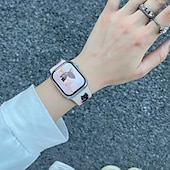 economico Cinturini per Apple Watch-Solo Loop Compatibile con Cinturino dell&#039;Apple Watch 38mm 40mm 41mm 42mm 44mm 45mm 49mm Romantico Regolabili Silicone Cinturino di ricambio per iwatch Ultra 2 Series 9 8 7 SE 6 5 4 3 2 1