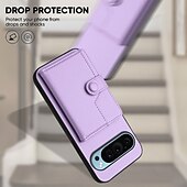 お買い得  その他のスマホケース-電話 ケース 用途 ピクセル9プロ ピクセル9プロXL Pixel 8 Pro Pixel 8 ピクセル9 バックカバー スタンド付き カード挿入口 耐衝撃 レトロ風 TPU PUレザー