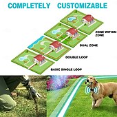 お買い得  犬用トレーニング用品-電気犬用フェンス 地面に配線されたペットフェンス 太いケーブル 充電式 防水 トレーニング用首輪 暴走防止 電子フェンスシステム