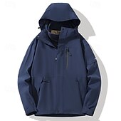 preiswerte Fleece &amp; 3 in 1 Jacken-Herren Wanderjacke 3-in-1-Jacken wandern Draussen Wasserdicht Windundurchlässig Warm Reißverschluß vorne Vliesjacken Voller Reißverschluss Camping / Wandern / Höhlenforschung Schwarz Elfenbein Rot