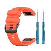 levne Pásky na hodinky Garmin-Pásek hodinek pro Garmin Fenix 8 51mm 7X Pro 6X 5X Plus Epix Pro Tactix 7 Amoled Instinct 2X Quatix Enduro Descent Mk2i Mk2 26mm Silikon Výměna, nahrazení Popruh Nastavitelný Sportovní značka Náramek