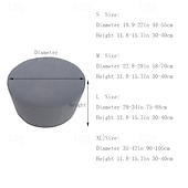 abordables Housse de pouf-Housse de pouf extensible et durable, parfaite pour protéger et rafraîchir votre pouf, ajoute du style et du confort à n&#039;importe quel décor de salon ou de chambre à coucher