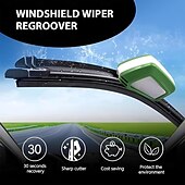 preiswerte Auto Reparaturwerkzeug-1 Stück Auto-Scheibenwischer-Nachschneidegerät, tragbares ABS-Fahrzeug-Wischer-Reparaturwerkzeug mit Schwamm, universeller Scheibenwischer stellt schnell Wartungszubehör wieder her