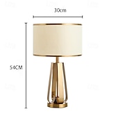 abordables lámpara de noche-Lámpara de mesa, lámpara de mesa de hierro, lámpara de escritorio americana, lámpara de noche para dormitorio, lámpara de mesa de estudio moderna para sala de estar, lámparas de escritorio doradas