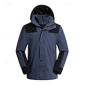 preiswerte Fleece &amp; 3 in 1 Jacken-Herren Damen Soft Shell Jacke Wanderjacke Winter Draussen warm Fleece-Futter Windundurchlässig Wasserdicht 3-in-1-Jacke Vliesjacken Windbreaker-Jacke Reisen Schwarz Gelb Rot Marinenblau Grün