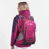 abordables Sac à dos de randonnée-35 L Sac à dos Daypack Sac à  dos Rucksack Fermeture éclair Multi-poches Design Anatomique Portable Durable Extérieur Randonnée Camping Militaire Nylon Noir Bleu Violet