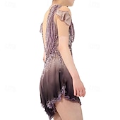 halpa Taitoluistelupuvut-Taitoluistelupuku Naisten Tyttöjen Luistimet Hameet Pölyinen ruusu Tilkkutäkki Peukalonreikä Silmukka Spandex Elastinen Kouluts Harjoittelu Ammattilainen Luisteluasu Pidä lämpimänä Kristalli / Strassi