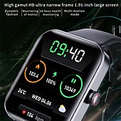 お買い得  スマートウォッチ-f57pro ブルートゥース通話スマートウォッチ 100 スポーツモード 24時間心拍数 血中酸素濃度モニター スマートウォッチ