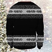 levne Vtipné vánoční mikiny a mikiny-Ježíšek Paní Klausová Pullover Vtipná vánoční mikina 3D Vánoce Legrační Pro Pro páry Pánské Dámské Dospělé Vánoce Karneval 3D tisk Párty Festival