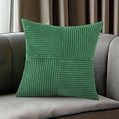 economico Tendenze cuscini-morbidi cuscini decorativi in velluto a coste a punto croce con decorazioni rustiche bohémien, morbide custodie quadrate per divano letto