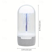 baratos Colunas-alto-falante de água-viva com luz colorida imita a cena de movimento de água-viva alto-falante sem fio com suporte tf/tipo c equipado com conversão de luz e alto-falante ambiente exclusivo
