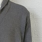 preiswerte Herren Strickjacke-Herren Pullover Strickjacke Kurzer Pullover Gerippt Stricken Knopf Strick Feste Farbe Schalrevers Basic Brautkleider schlicht Täglich Festtage Bekleidung Herbst Winter Schwarz Marineblau S M L
