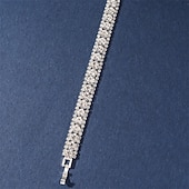 levne Jedinečné náramky-Dámské Široké náramky Ozdobný Šťastný Módní stylové Slitina Náramek šperky Stříbrná Pro Párty