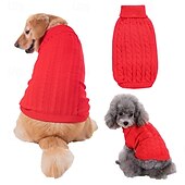 economico Maglioni-Cane Maglione Classico Inverno Caldo Di tendenza Confortevole All&#039;aperto Abbigliamento Quotidiano Interno Abbigliamento per Cani for Piccolo Medio Grande