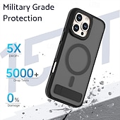 お買い得  iPhone用ケース-電話 ケース 用途 iPhone 16 Pro Max プラス iPhone 15 プロマックスプラス iPhone 14 Pro Max Plus バックカバー スタンド付き 磁石バックル 耐衝撃 レトロ風 PC シリコーン