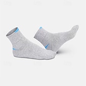 economico calzini da uomo-Per uomo 4 accoppiamenti Confezioni multiple Calzini Squadra di calcio Calzini da corsa Calzini casual Nero Blu Colore Color Block Da mare Sportivo Giornaliero Di base Medio spessore Primavera Autunno